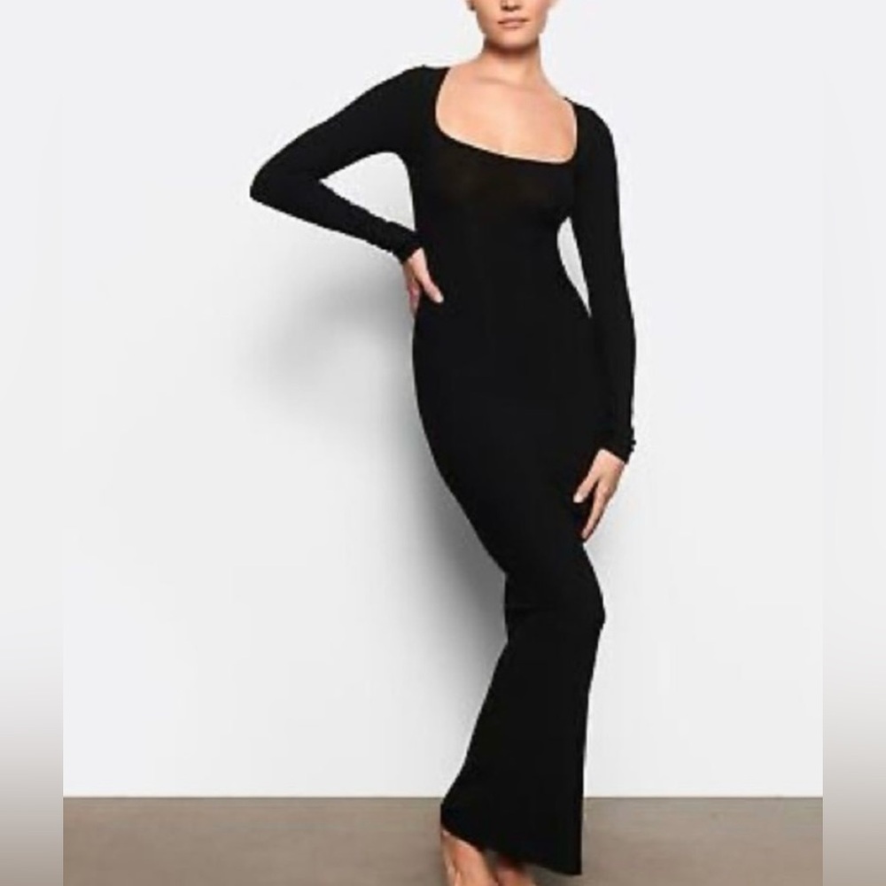 NWT Skims Long Sleeve Soft Lounge Dress/Med